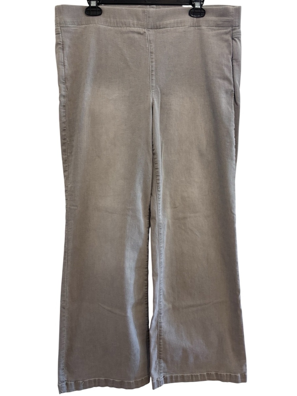 NYDJ Pull-On Wide-Leg Denim Pants